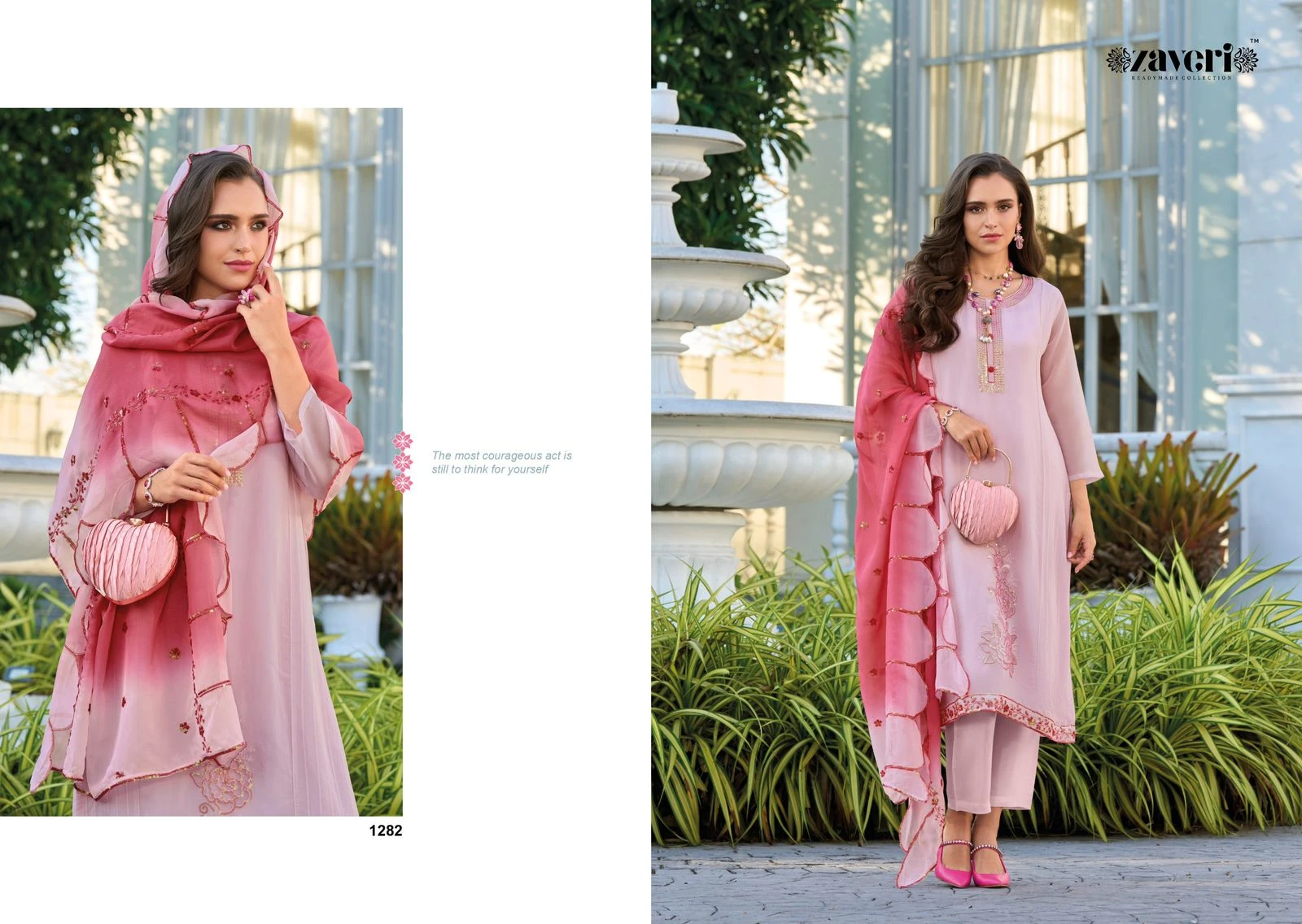 Zaveri Jiya Soft Organza Wholesale Fancy Readymade Salwar Suit Catalog — Wholesale Readymade Suit, MPA wholesale from Surat - Gallery Image 2